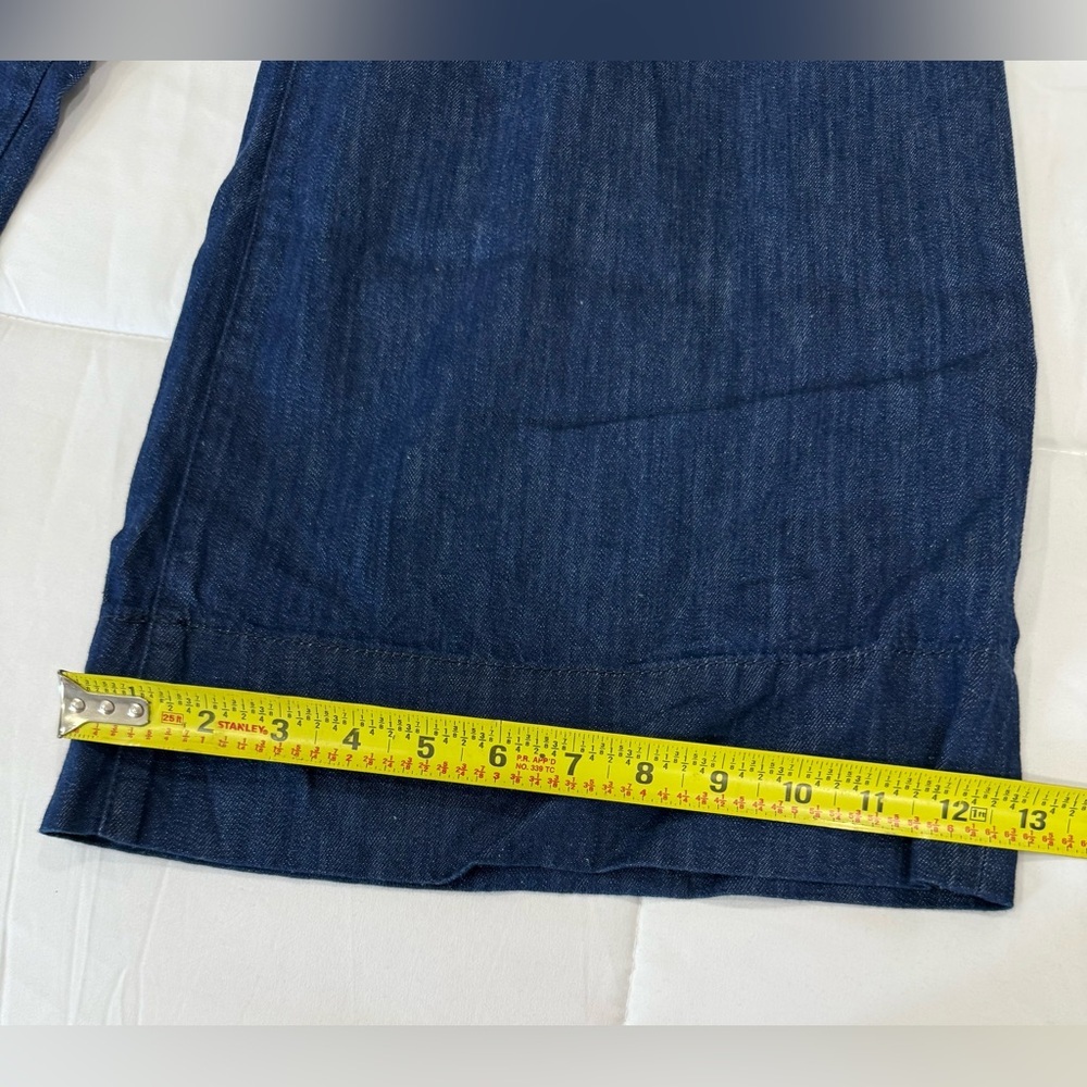 Madewell Dark Blue Wide-Leg Drawstring Jeans - Picture 7 of 9